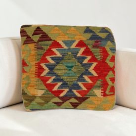   Afghánský povlak na polštář Kilim 40x40 ručně tkaný polštář