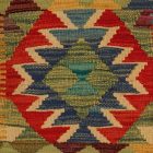 Afghánský povlak na polštář Kilim 40x40 ručně tkaný polštář