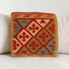 Afghánský povlak na polštář Kilim 40x40 ručně tkaný polštář