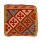 Afghánský povlak na polštář Kilim 40x40 ručně tkaný polštář