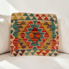   Afghánský povlak na polštář Kilim 40x40 ručně tkaný polštář