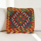 Afghánský povlak na polštář Kilim 40x40 ručně tkaný polštář