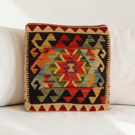 Afghánský povlak na polštář Kilim 40x40 ručně tkaný polštář