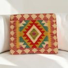 Afghánský povlak na polštář Kilim 45x40 ručně tkaný polštář