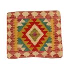 Afghánský povlak na polštář Kilim 45x40 ručně tkaný polštář