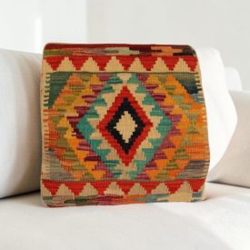   Afghánský povlak na polštář Kilim 40x40 ručně tkaný polštář