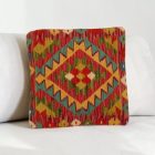 Afghánský povlak na polštář Kilim 40x40 ručně tkaný polštář