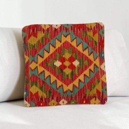 Afghánský povlak na polštář Kilim 40x40 ručně tkaný polštář