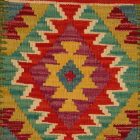 Afghánský povlak na polštář Kilim 40x40 ručně tkaný polštář