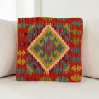 Afghánský povlak na polštář Kilim 40x40 ručně tkaný polštář