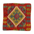 Afghánský povlak na polštář Kilim 40x40 ručně tkaný polštář