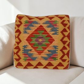  Afghánský povlak na polštář Kilim 40x40 ručně tkaný polštář