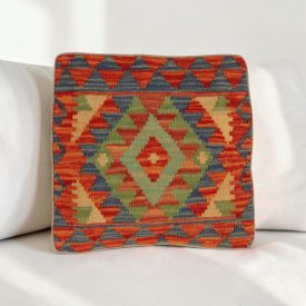   Afghánský povlak na polštář Kilim 40x40 ručně tkaný polštář