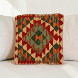   Afghánský povlak na polštář Kilim 40x40 ručně tkaný polštář
