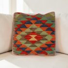 Afghánský povlak na polštář Kilim 40x40 ručně tkaný polštář
