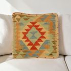 Afghánský povlak na polštář Kilim 40x40 ručně tkaný polštář
