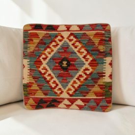   Orientální polštář 40x40 ručně tkaný kilimový povlak na polštář