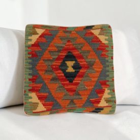   Orientální polštář 40x40 ručně tkaný kilimový povlak na polštář