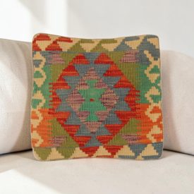   Orientální polštář 40x40 ručně tkaný kilimový povlak na polštář