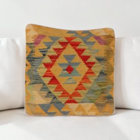   Orientální polštář 40x40 ručně tkaný kilimový povlak na polštář