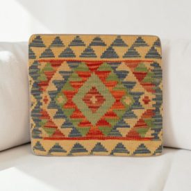   Orientální polštář 40x40 ručně tkaný kilimový povlak na polštář