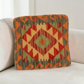   Orientální polštář 40x40 ručně tkaný kilimový povlak na polštář