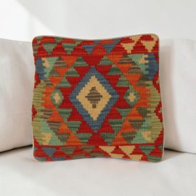   Ručně tkaný dekorační polštář 40x40 Kilim povlak na polštář