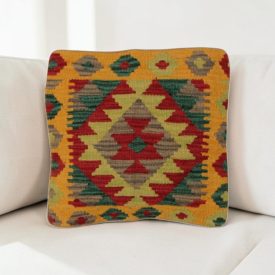   Ručně tkaný dekorační polštář 40x40 Kilim povlak na polštář