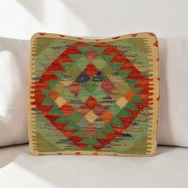   Ručně tkaný povlak na polštář 40x40 autentický dekorační polštář