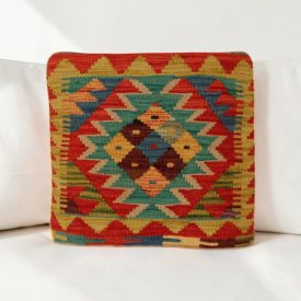   Ručně tkaný povlak na polštář 40x40 autentický dekorační polštář