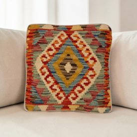   Ručně tkaný povlak na polštář 40x40 autentický dekorační polštář