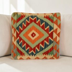 Ručně tkaný polštář 40x40 Kilim povlak na polštář
