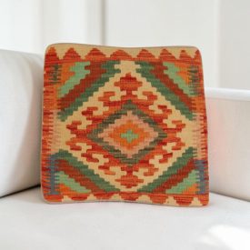   Ručně tkaný povlak na polštář 40x40 Kilim dekorační polštář