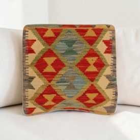   Ručně tkaný povlak na polštář 40x40 Kilim dekorační polštář