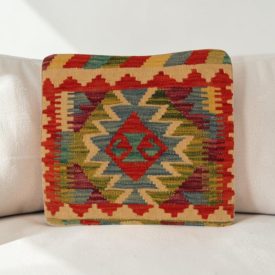  Ručně tkaný povlak na polštář 40x40 Kilim dekorační polštář
