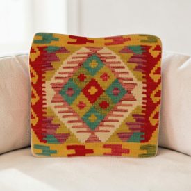   Ručně tkaný povlak na polštář 40x40 Kilim dekorační polštář