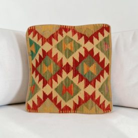   Ručně tkaný povlak na polštář 40x40 Kilim dekorační polštář