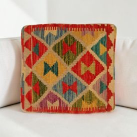   Kilim dekorační polštář 40x40 ručně tkaný povlak na polštář
