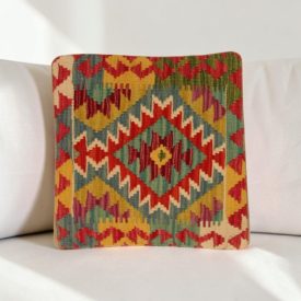   Kilim dekorační polštář 40x40 ručně tkaný povlak na polštář