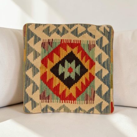 Kilim dekorační polštář 40x40 ručně tkaný povlak na polštář