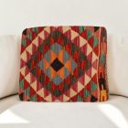 Kilim dekorační polštář 50x45 ručně tkaný povlak na polštář