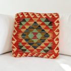 Kilim dekorační polštář 40x40 ručně tkaný povlak na polštář