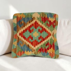   Kilim dekorační polštář 40x40 ručně tkaný povlak na polštář