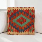 Kilim dekorační polštář 40x40 ručně tkaný povlak na polštář
