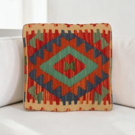   Kilim dekorační polštář 40x40 ručně tkaný povlak na polštář
