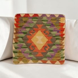   Kilim dekorační polštář 40x40 ručně tkaný povlak na polštář