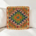 Kilim dekorační polštář 40x40 ručně tkaný povlak na polštář