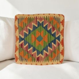   Kilim dekorační polštář 40x40 ručně tkaný povlak na polštář