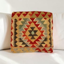   Kilim dekorační polštář 40x40 ručně tkaný povlak na polštář