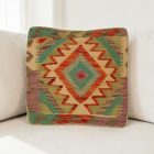 Kilim dekorační polštář 40x40 ručně tkaný povlak na polštář